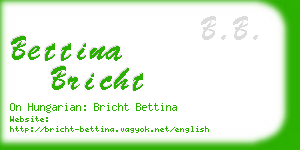 bettina bricht business card